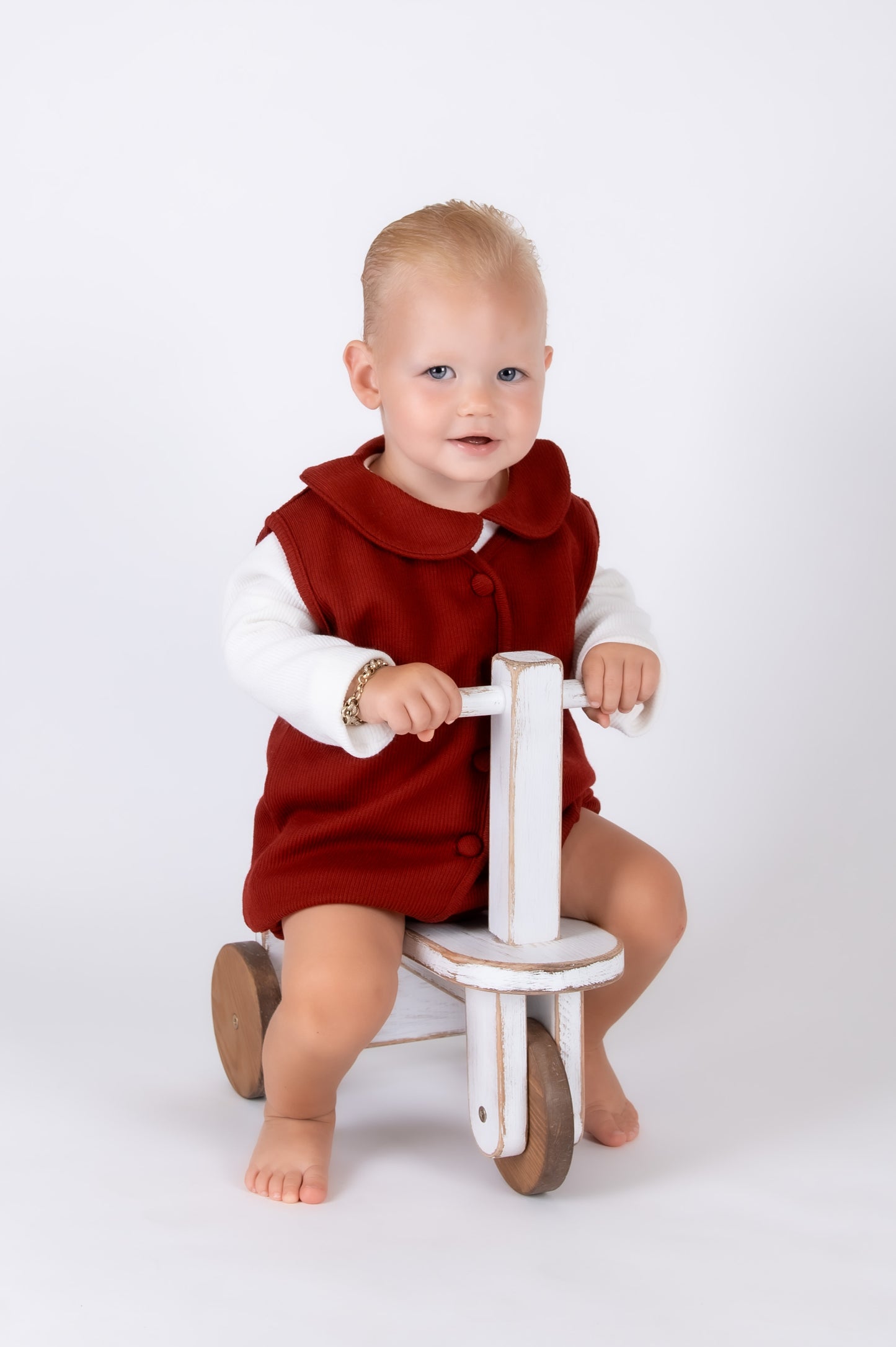 Burgundy Knit 3 piece Gilet set