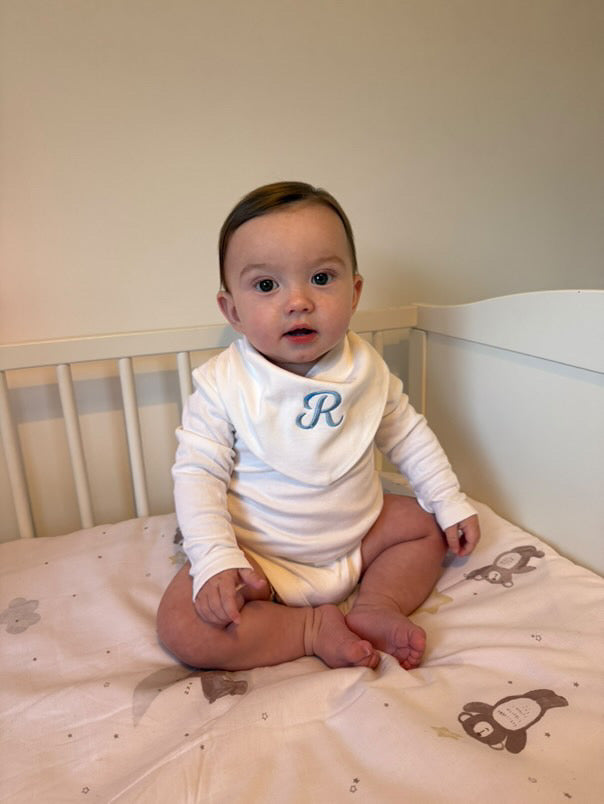 White Bandana Bib