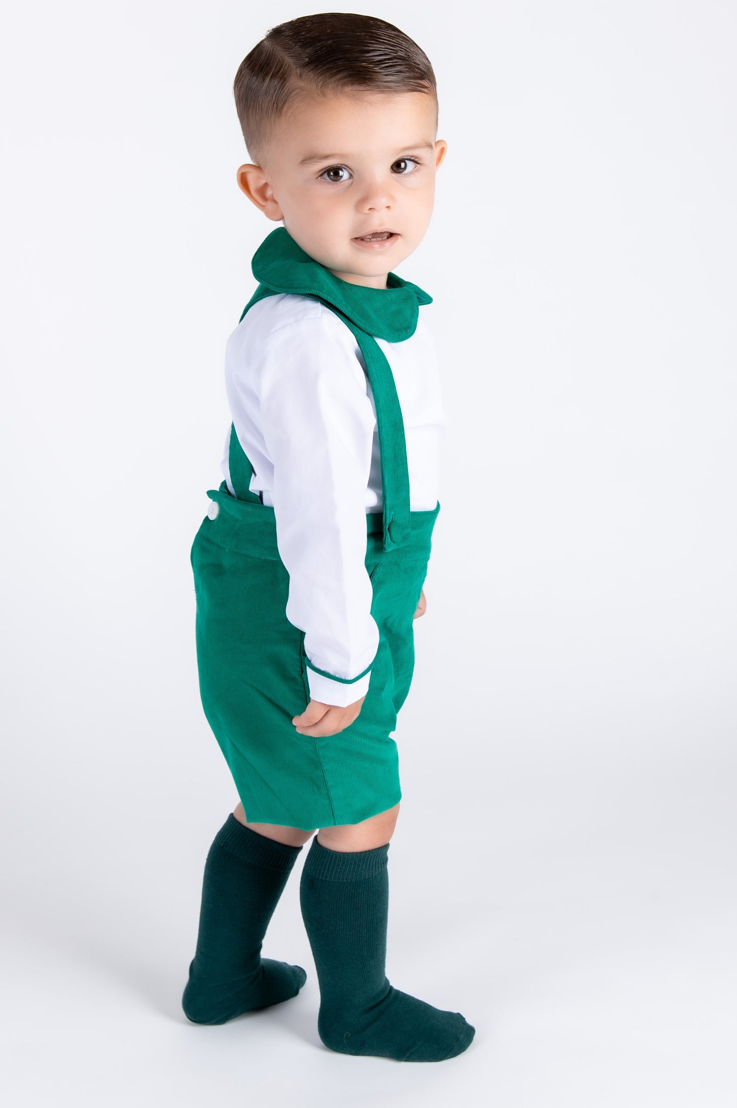 Green Boys Knee socks