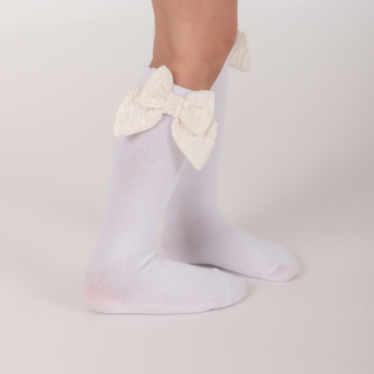 Cream Jaquard socks
