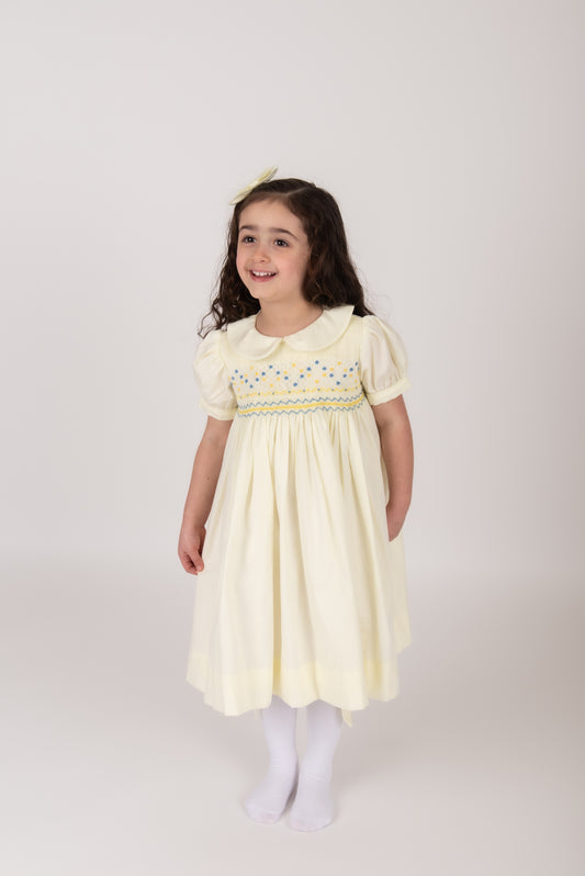 Lemon Smocked Dress
