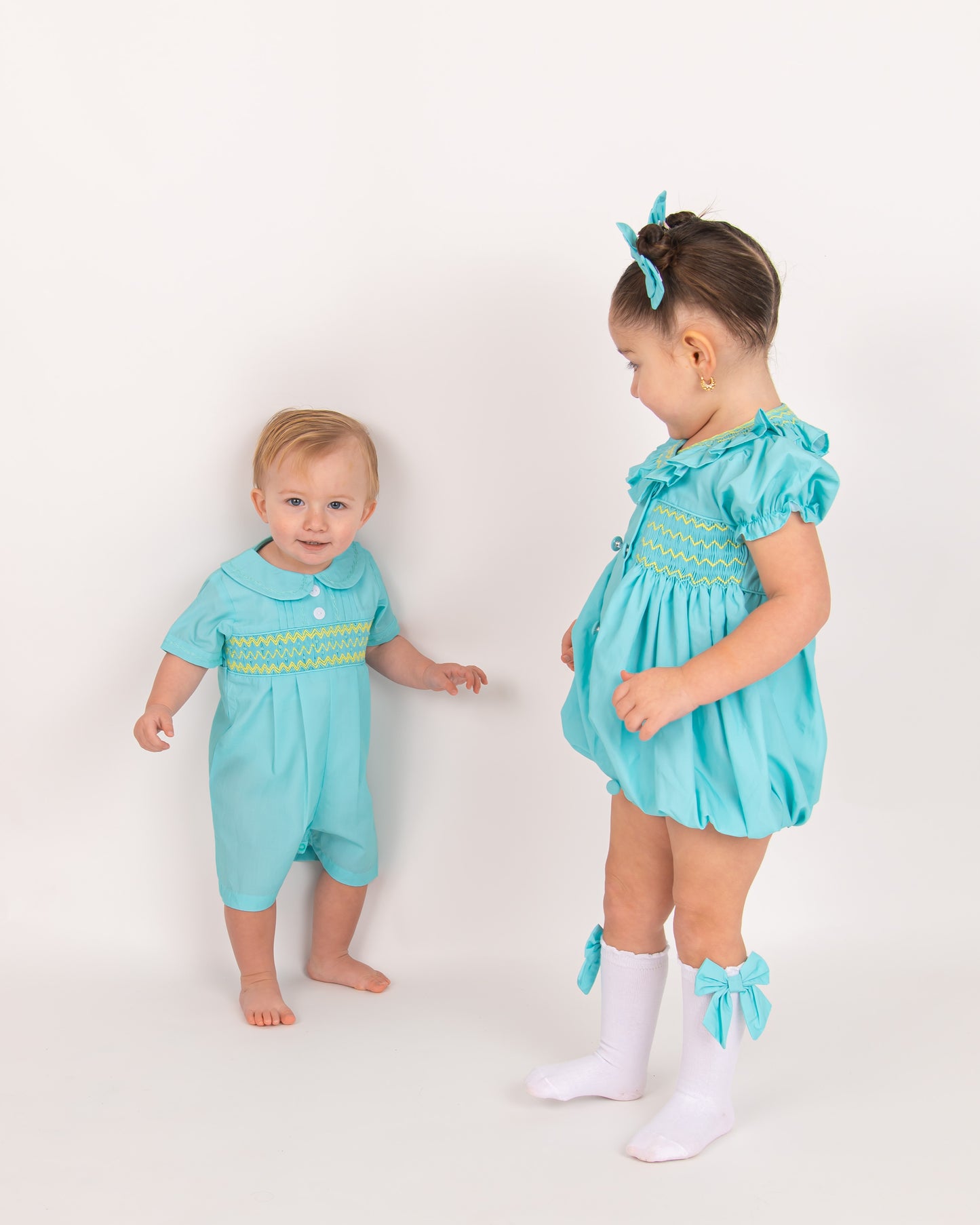 Mint Green Bow Socks