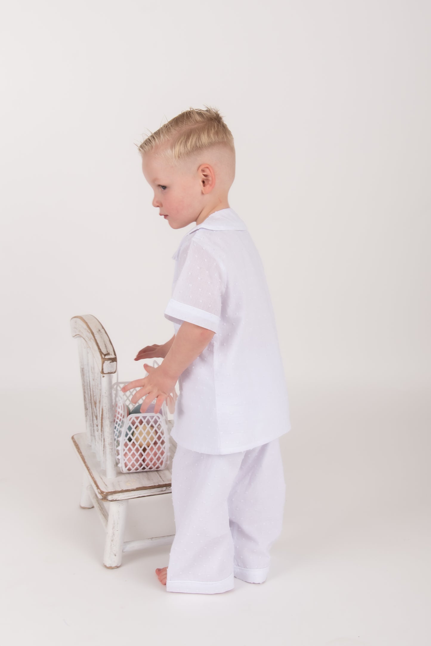 Swiss Dot Smocked Pyjamas