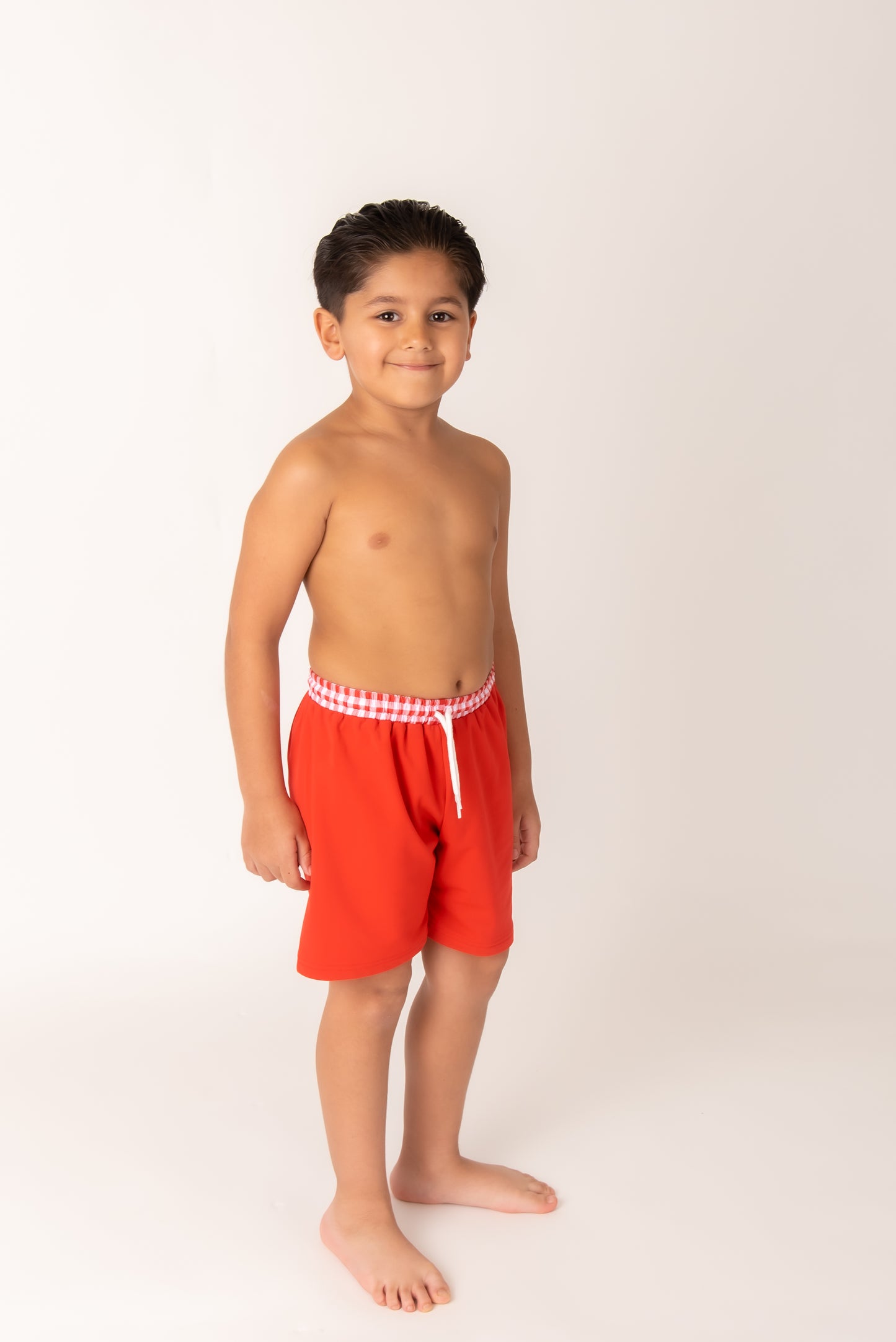 Red Boys Swim Shorts