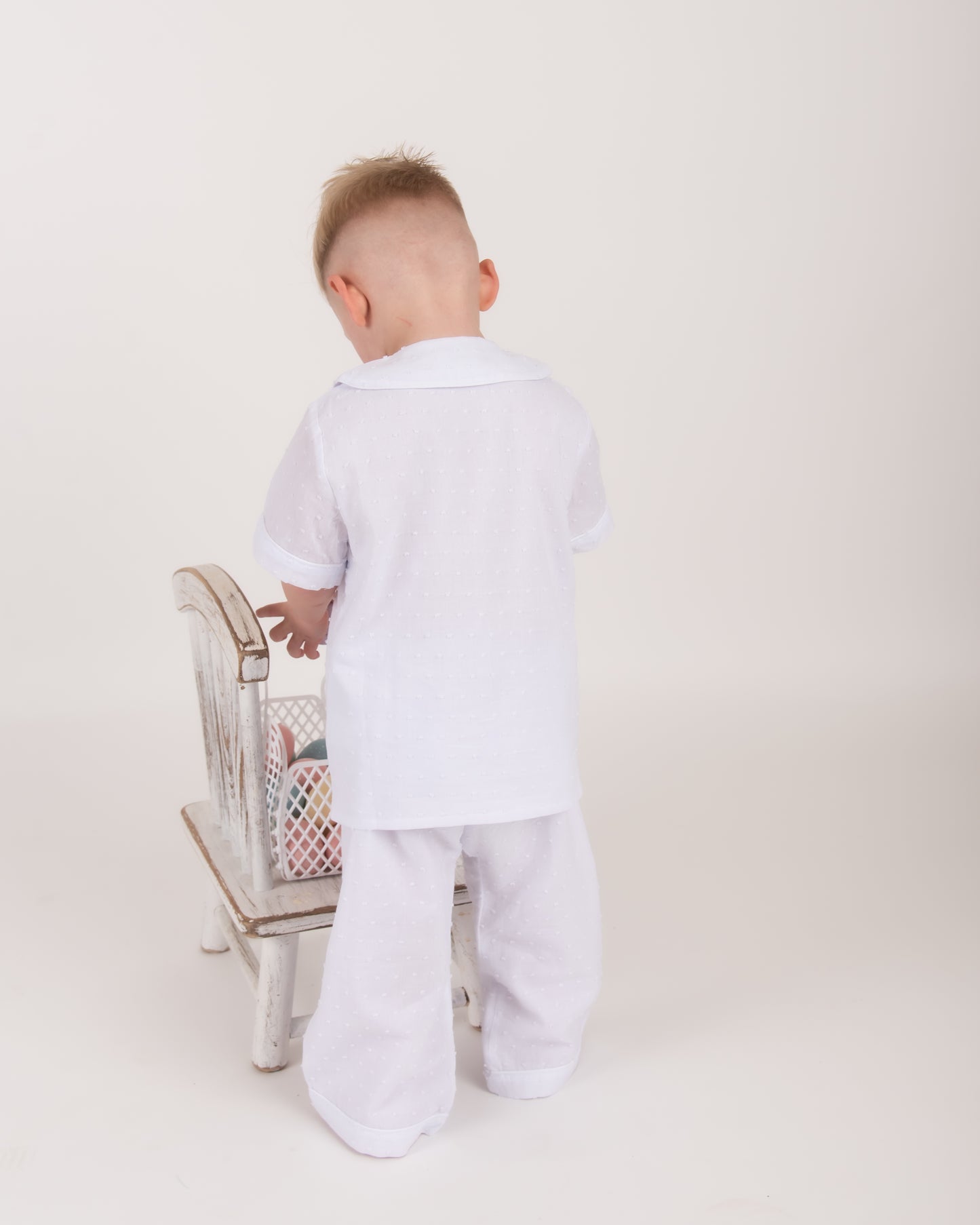Swiss Dot Smocked Pyjamas