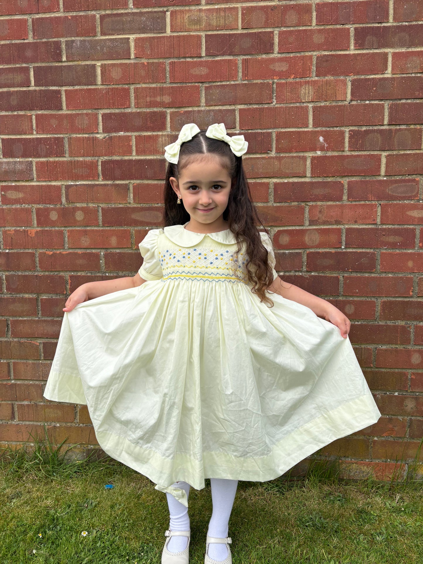 Lemon Smocked Dress