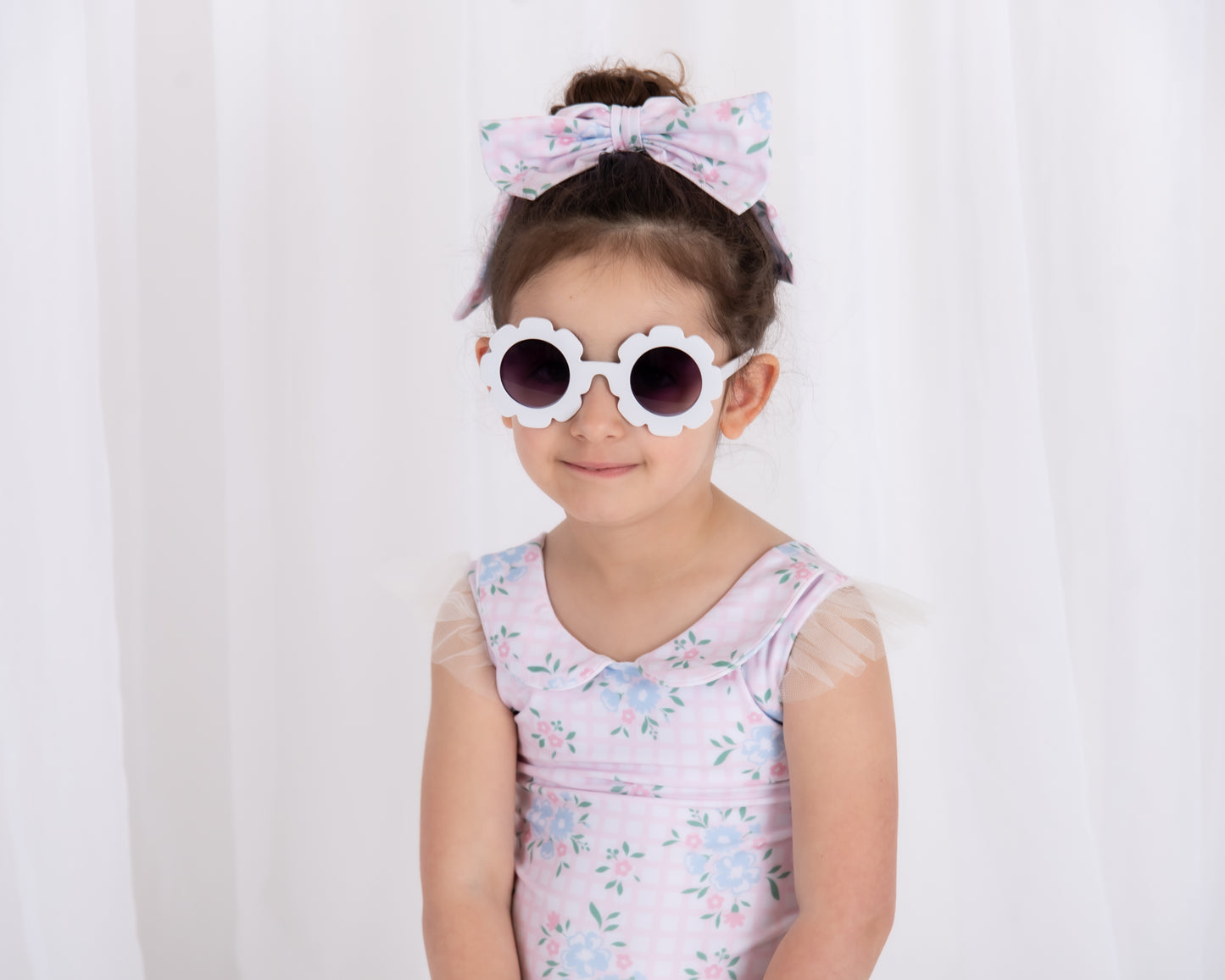 Pink Frill Girls Swimsuit