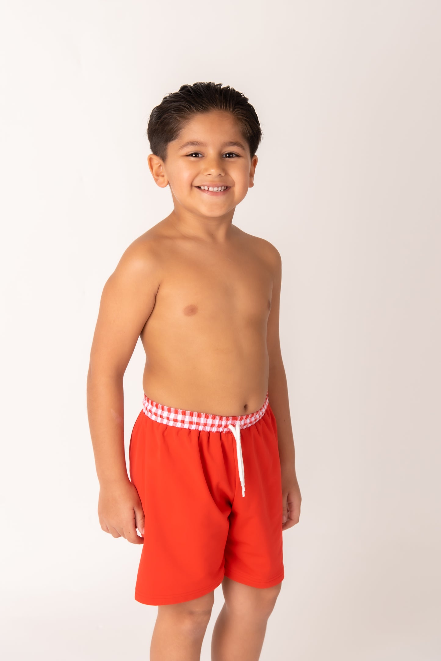 Red Boys Swim Shorts