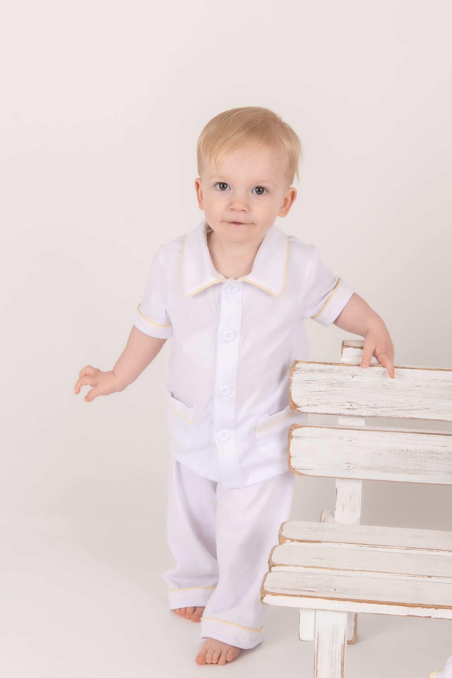 Lemon Trim Boys Pyjamas