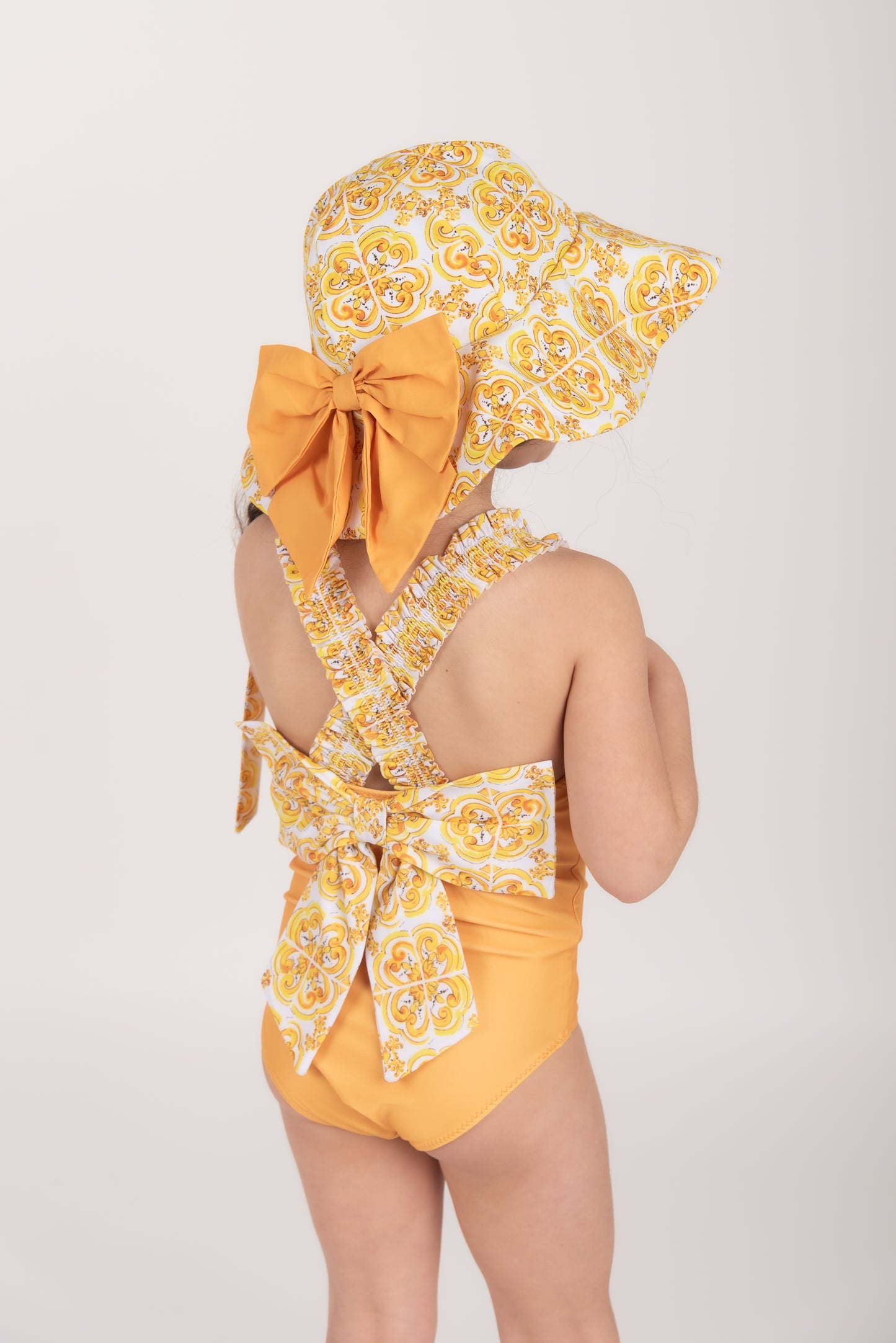 LUXE Girls Bow swim hat