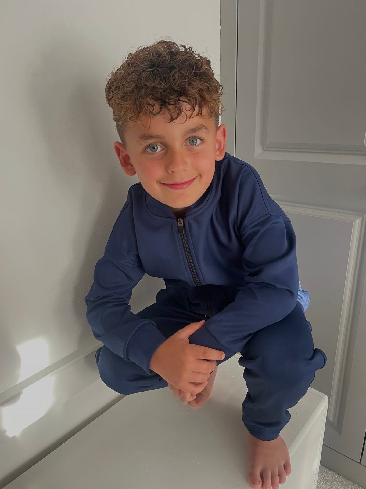 Boys Navy Tracksuit