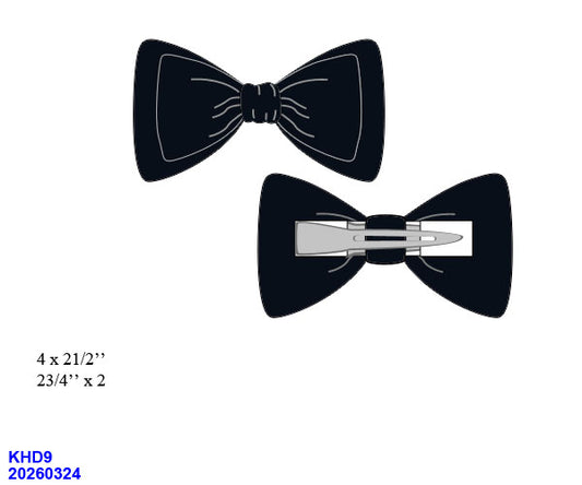 Navy School hair Bows