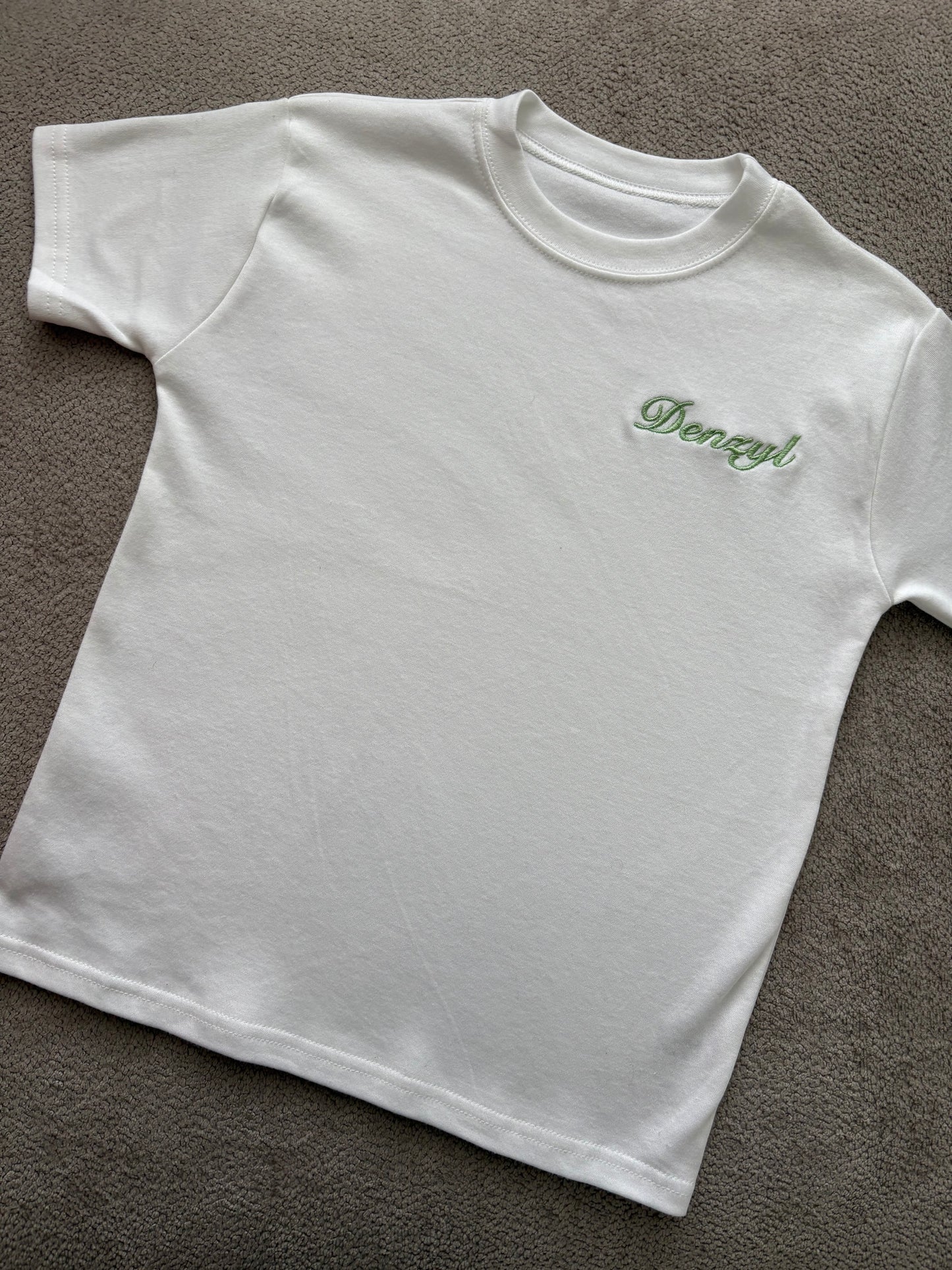 Boys Plain White T-shirt