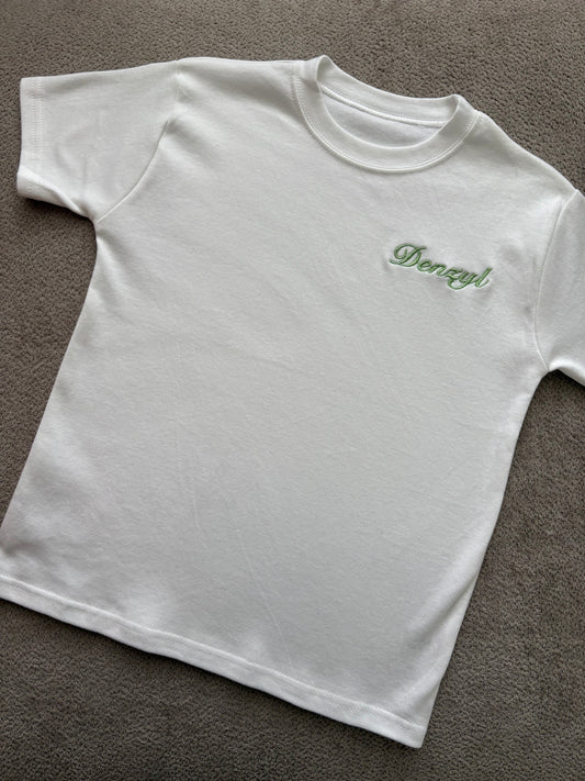 Boys Plain White T-shirt