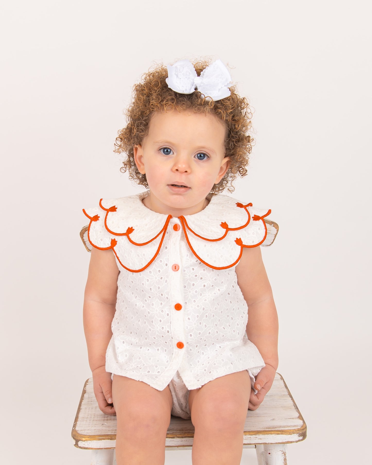 Rosebud Embroidery Anglaise Top & shorty set