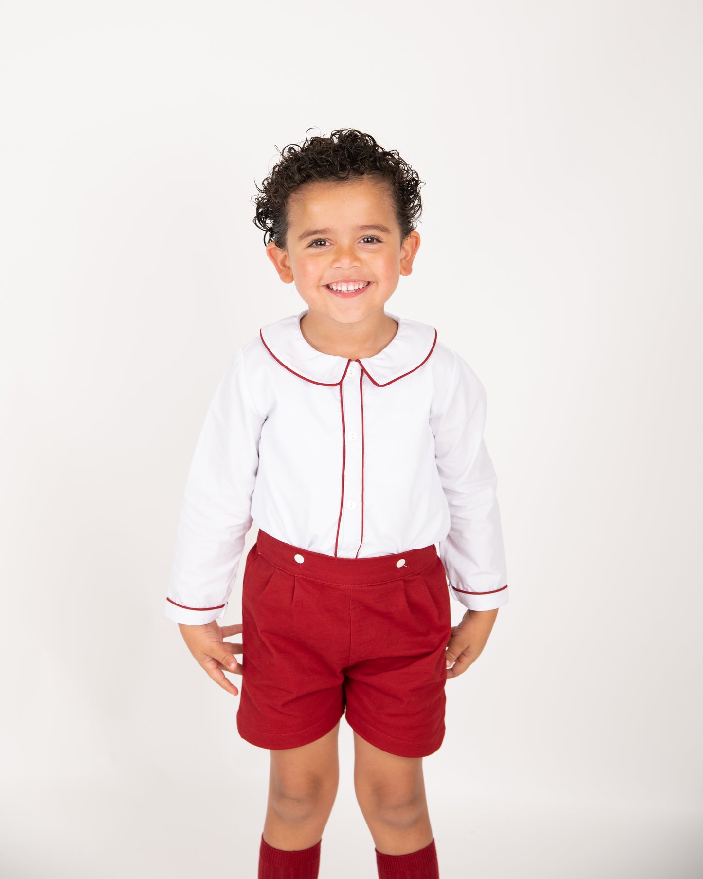 White Peter Pan Shirt