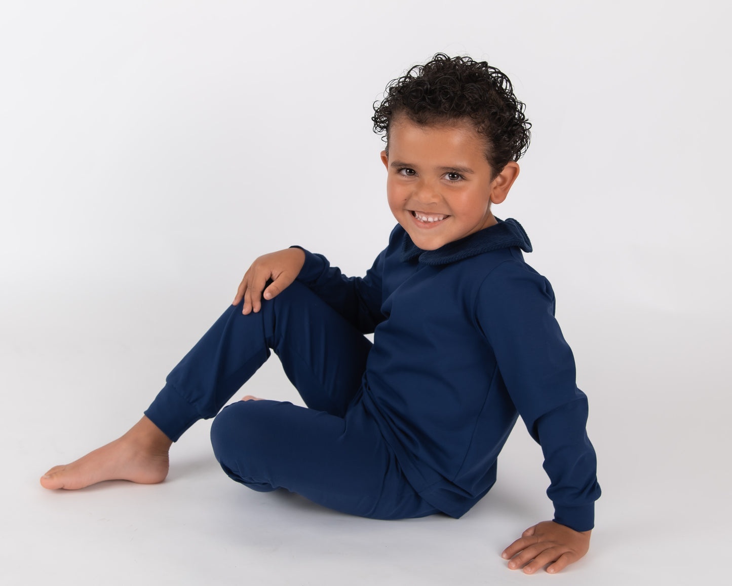 Navy & Corduroy Boys Lounge set
