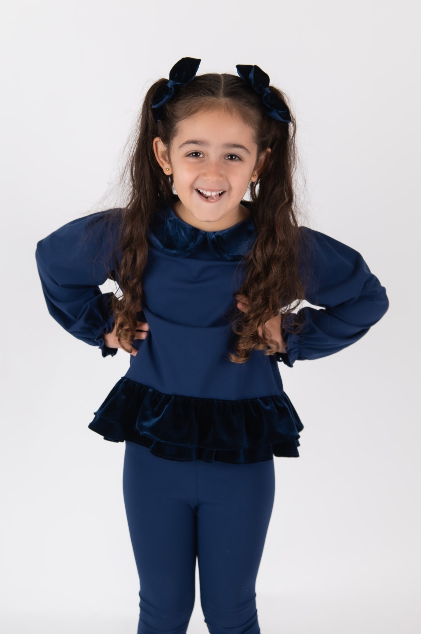 Navy & Velvet Lounge Set