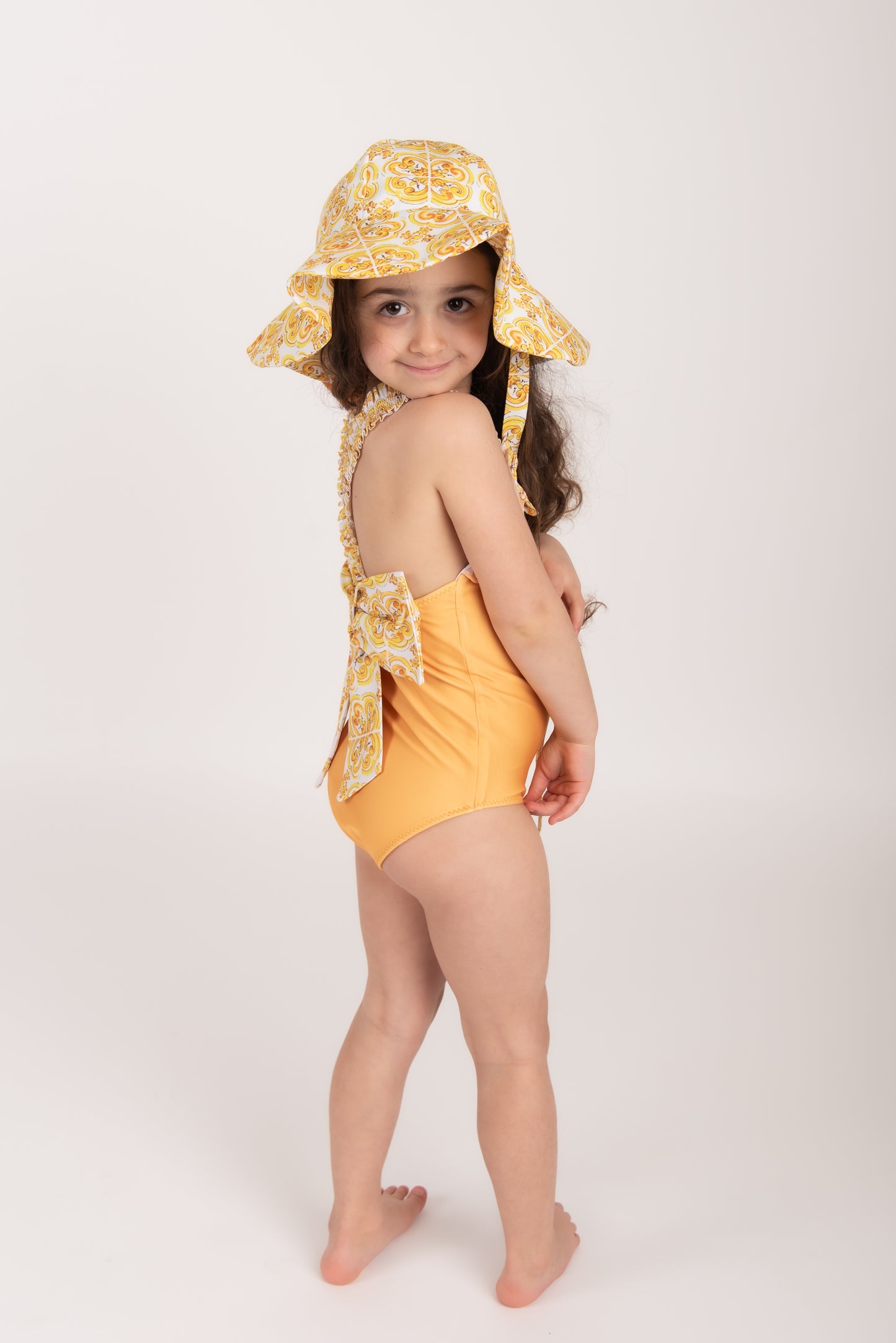 LUXE Girls Bow swim hat