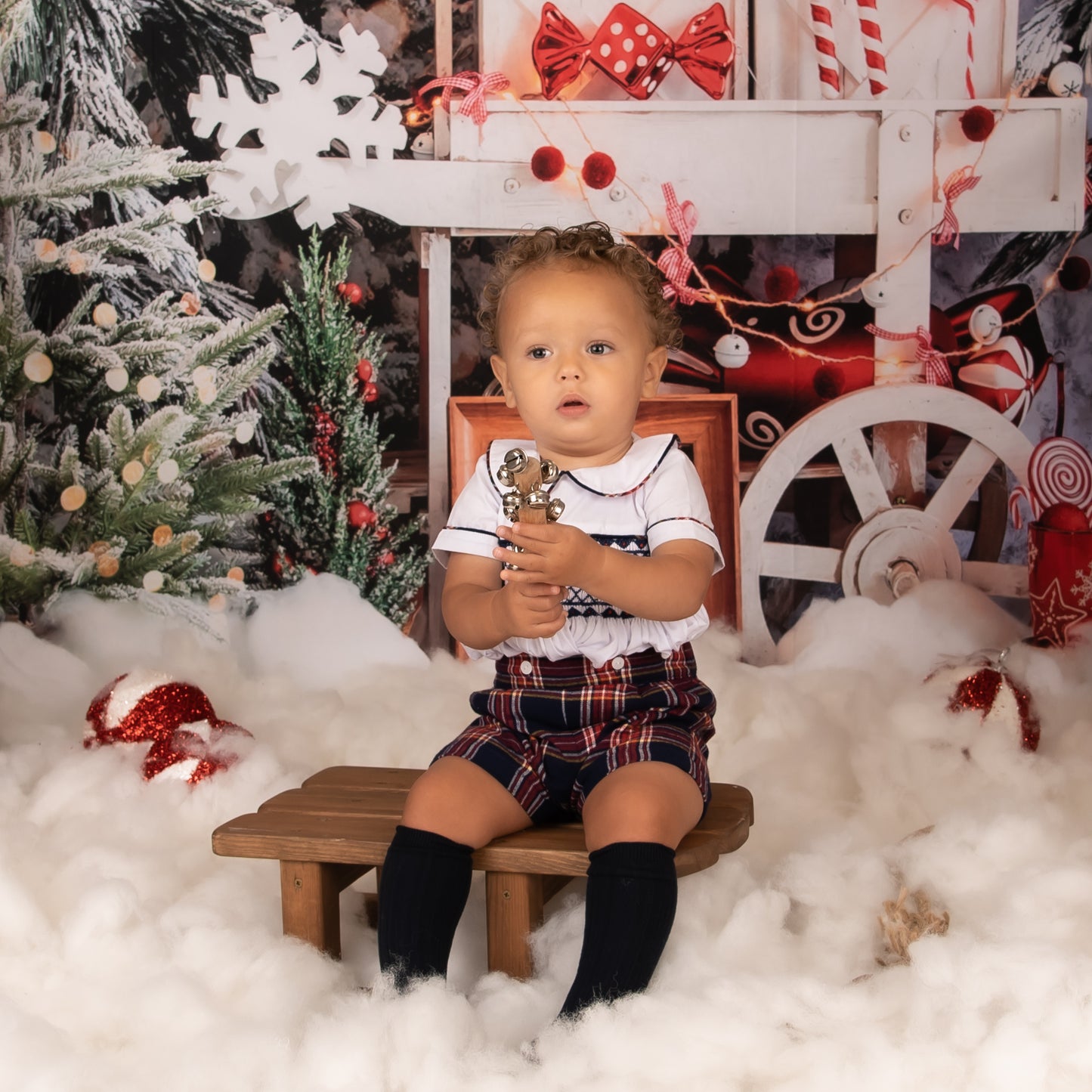 Exclusive Boys Smocked Shirt & Short Set