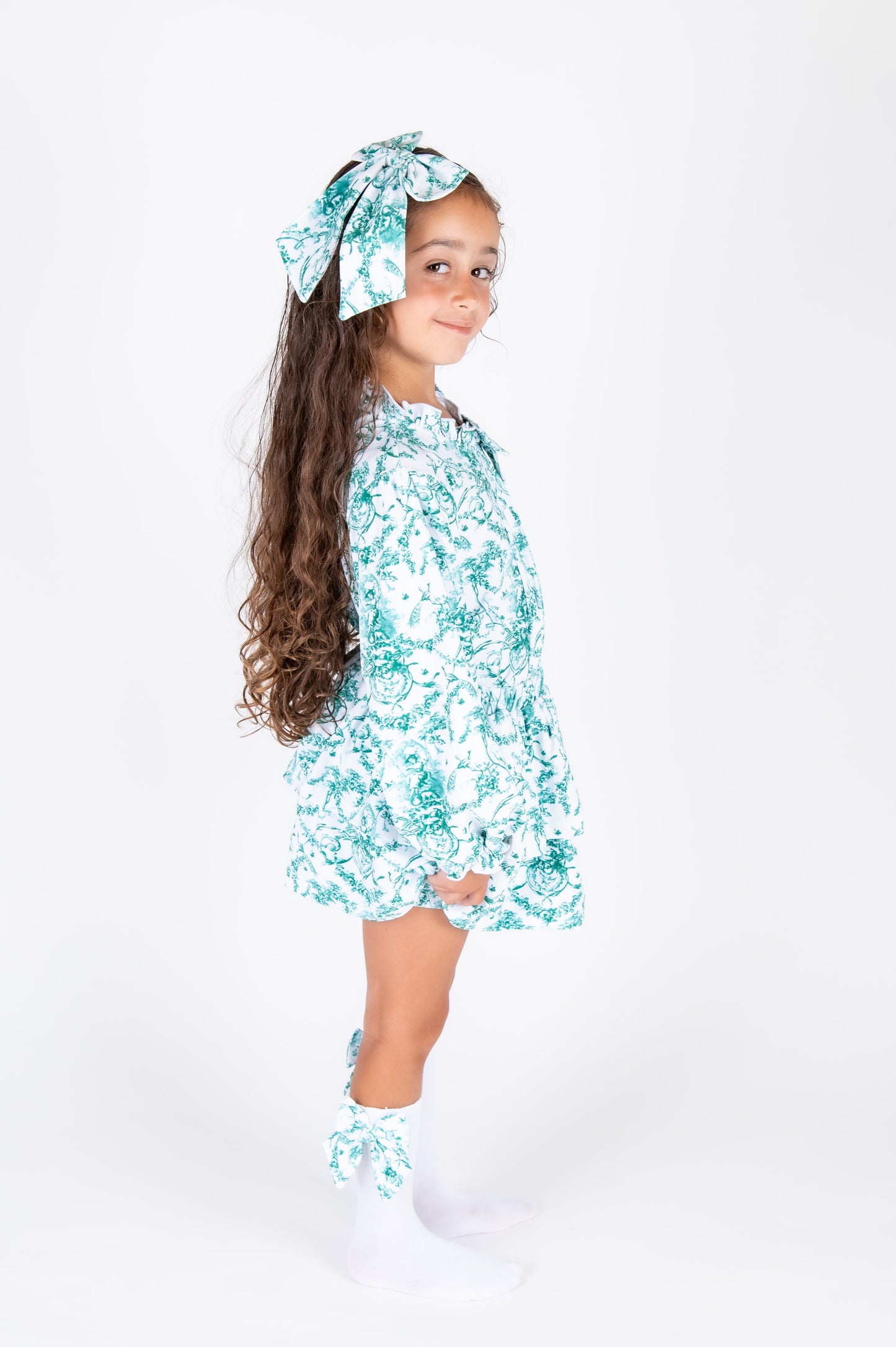 Noel Toile Hair Bow