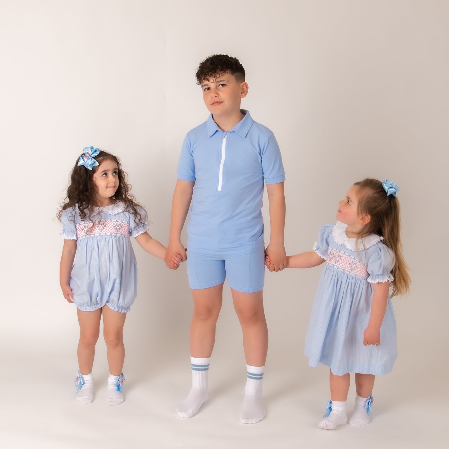 Blue Boys Short Set
