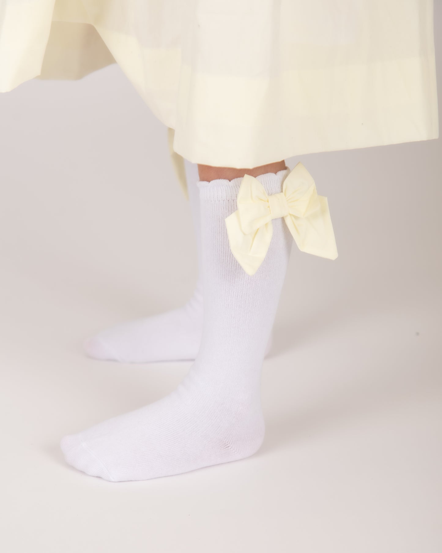 Lemon Bow Socks