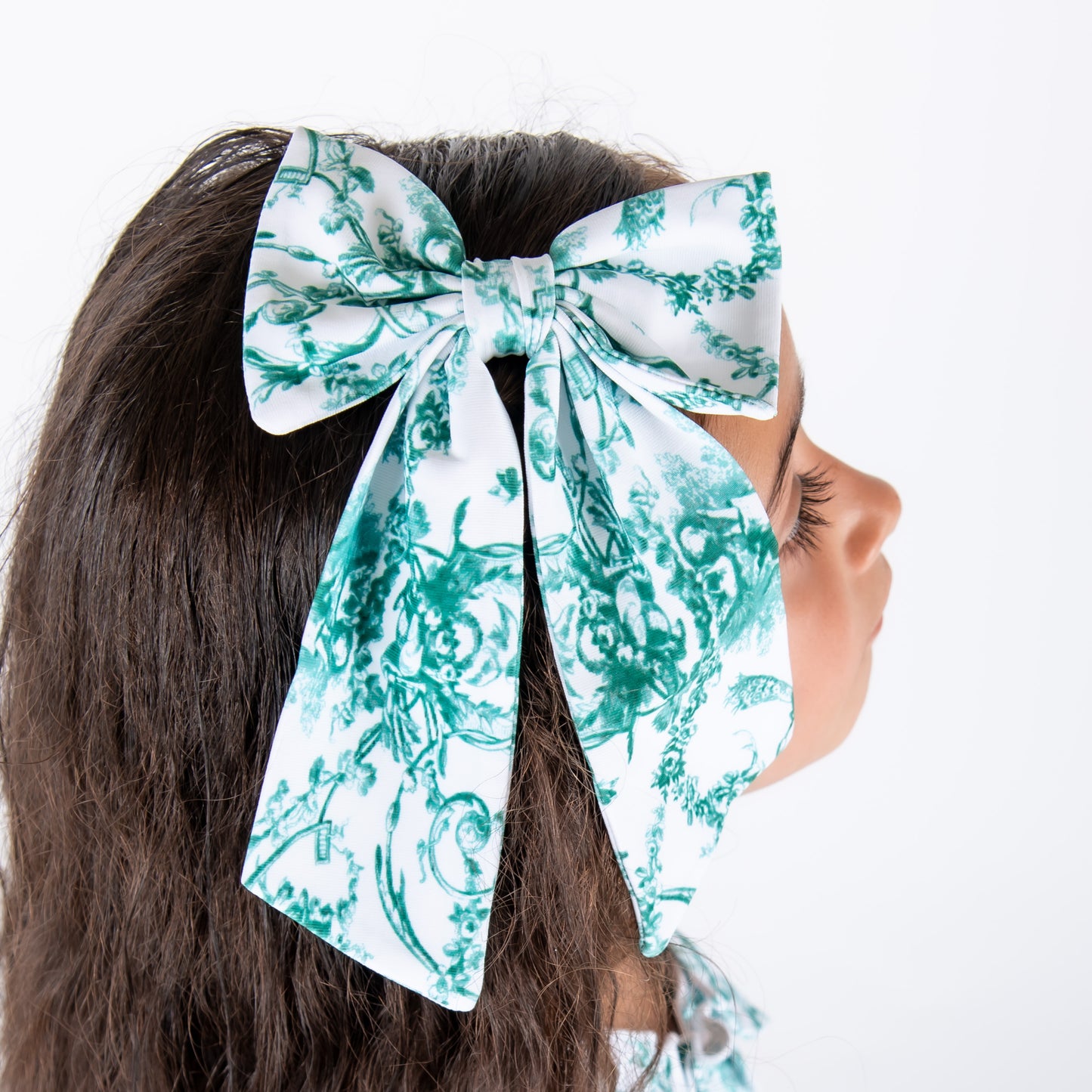 Noel Toile Hair Bow