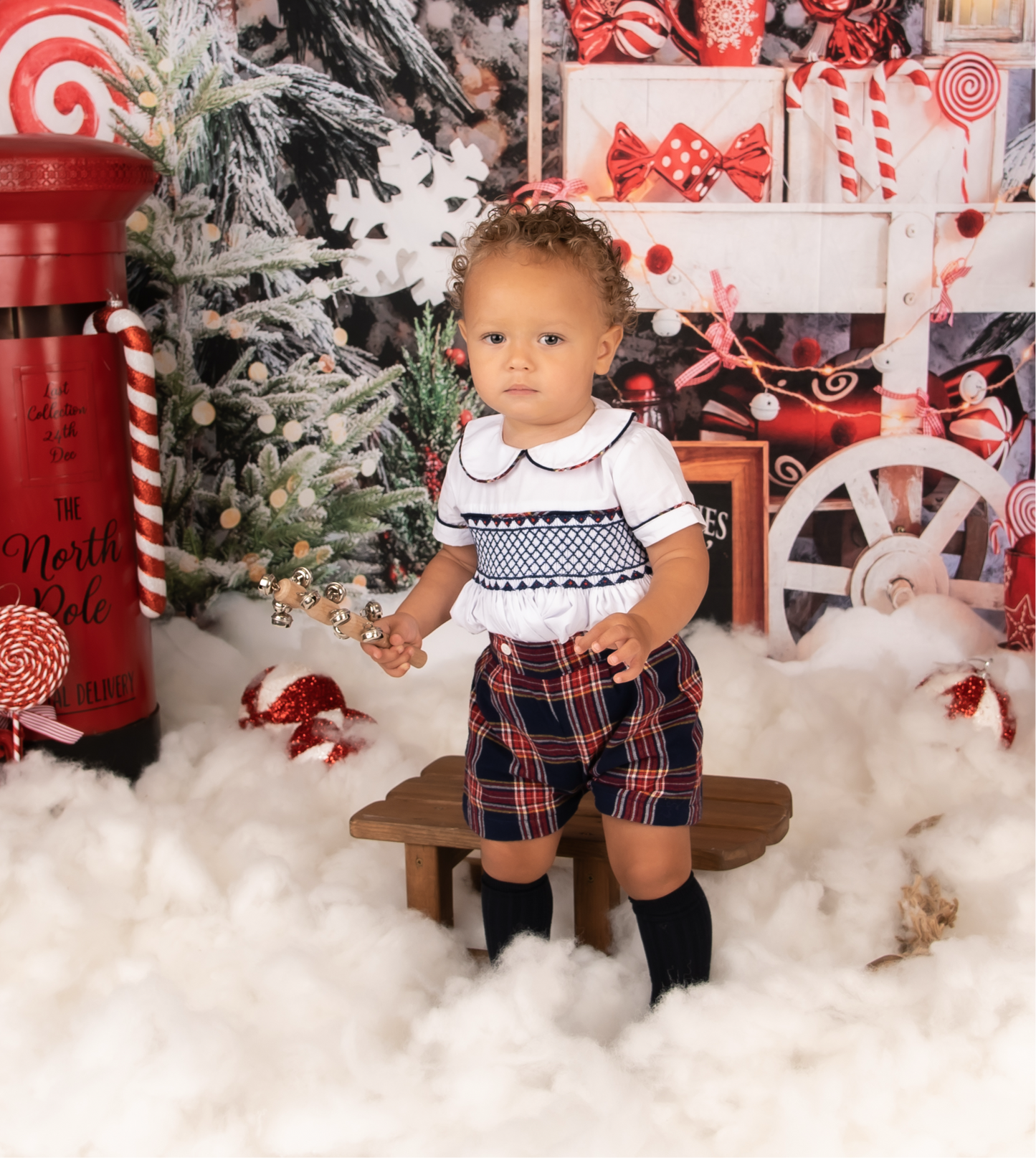 Exclusive Boys Smocked Shirt & Short Set