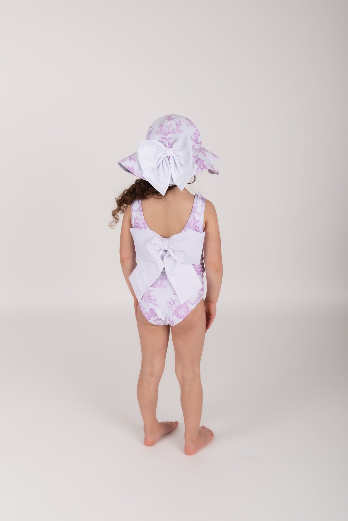 Lilac Cherub Toile Swimsuit