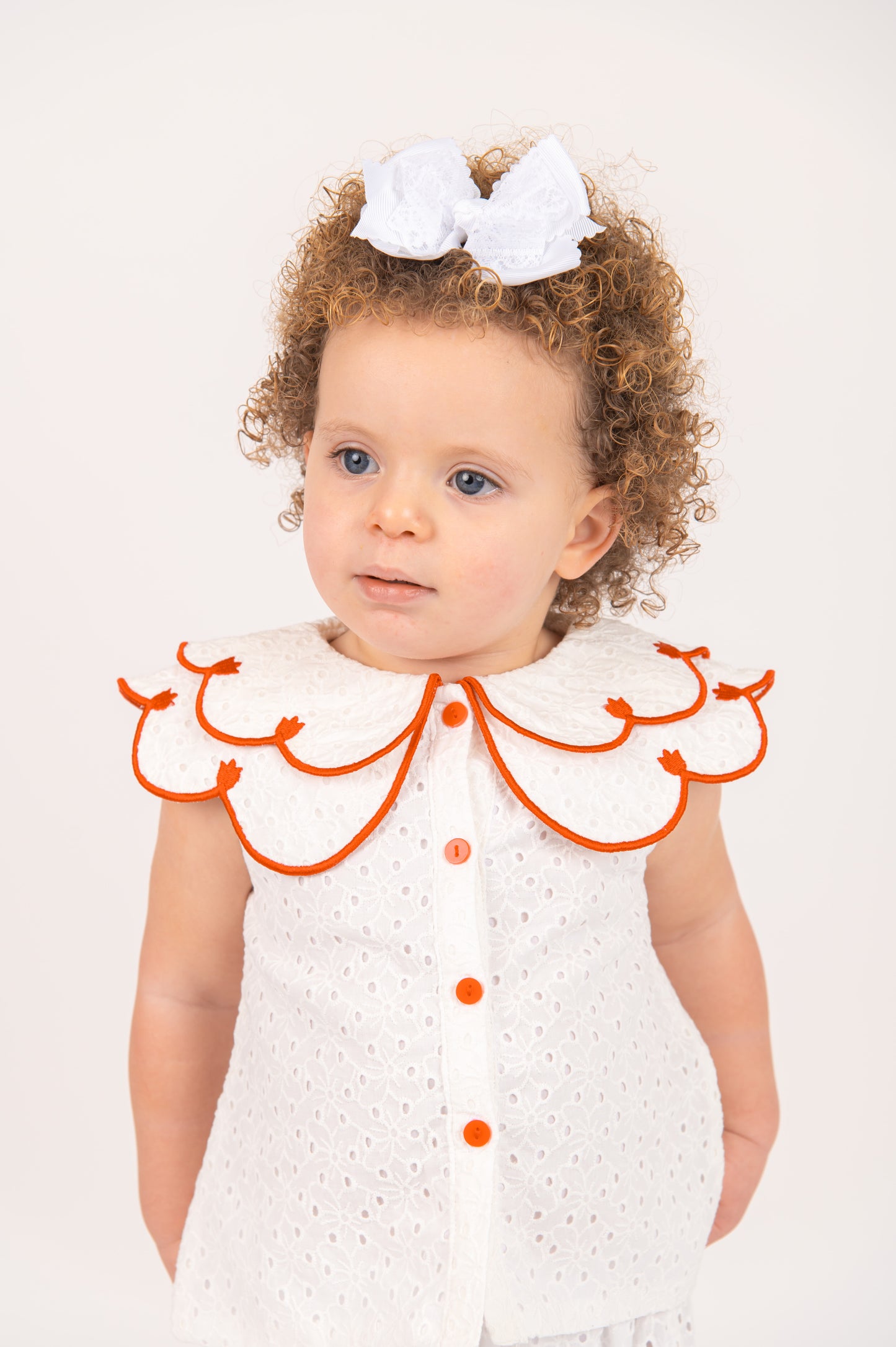Rosebud Embroidery Anglaise Top & shorty set