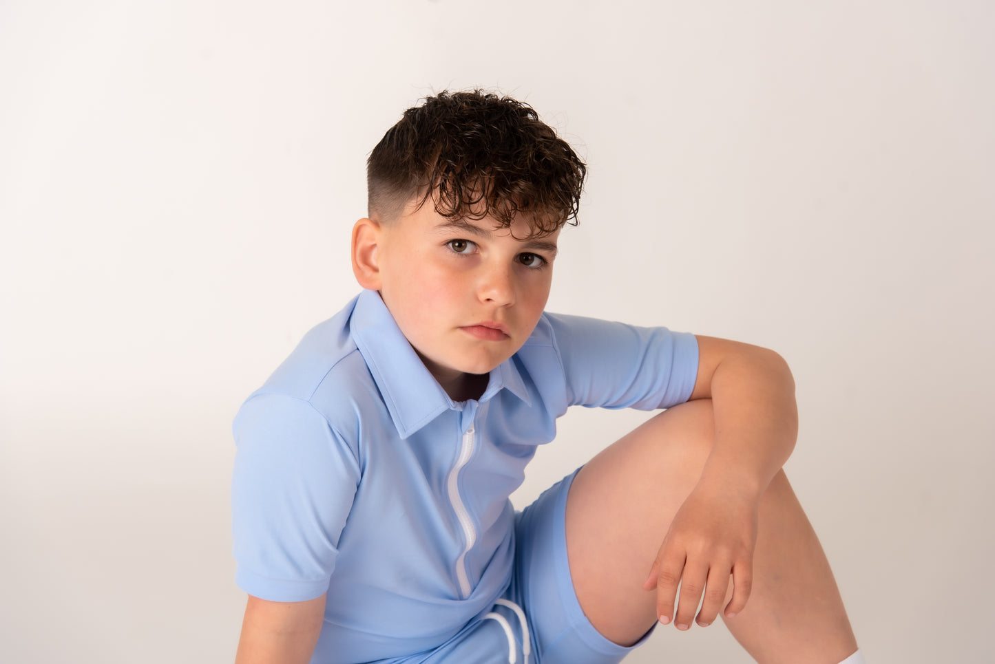 Blue Boys Short Set