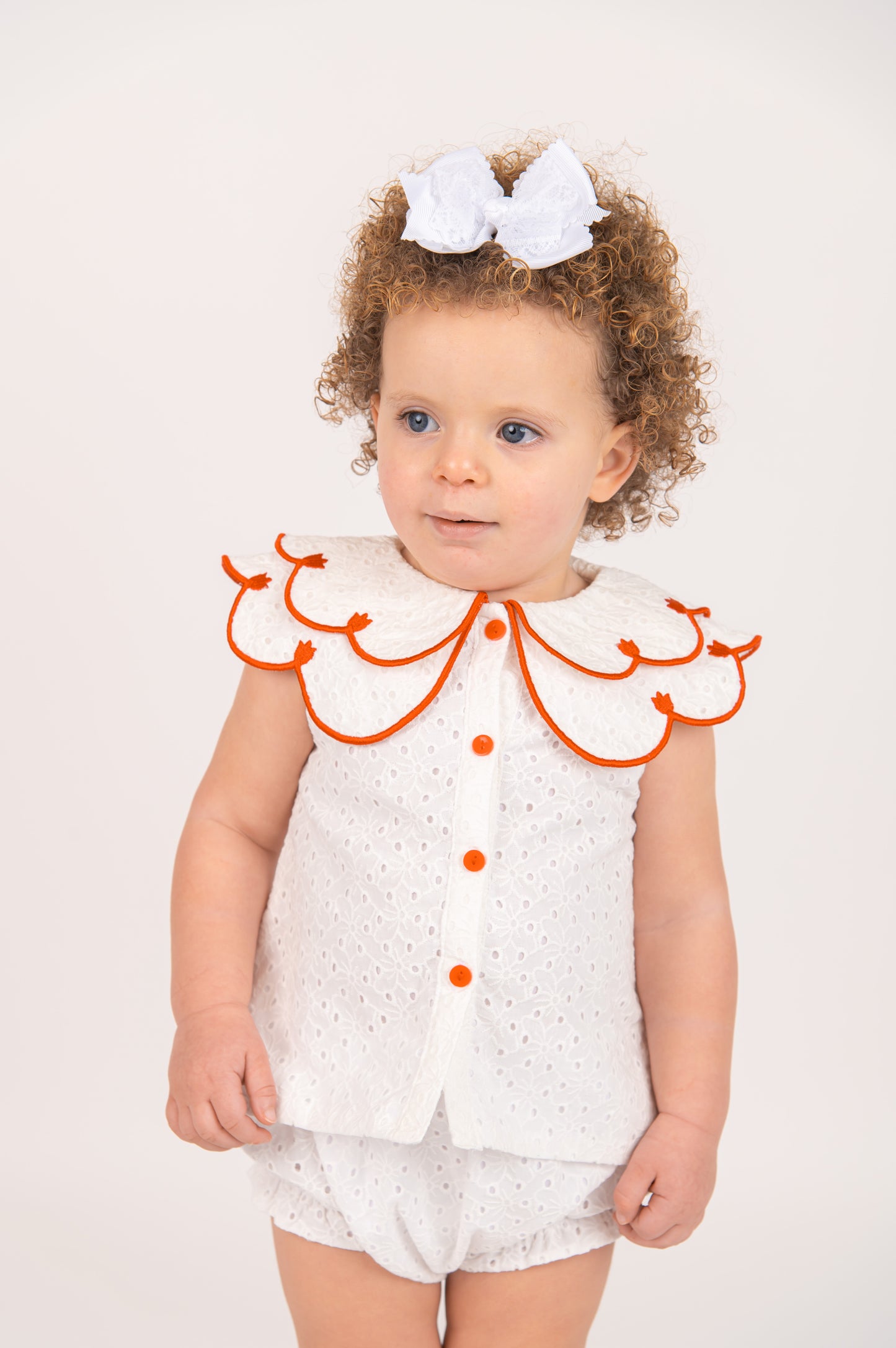 Rosebud Embroidery Anglaise Top & shorty set