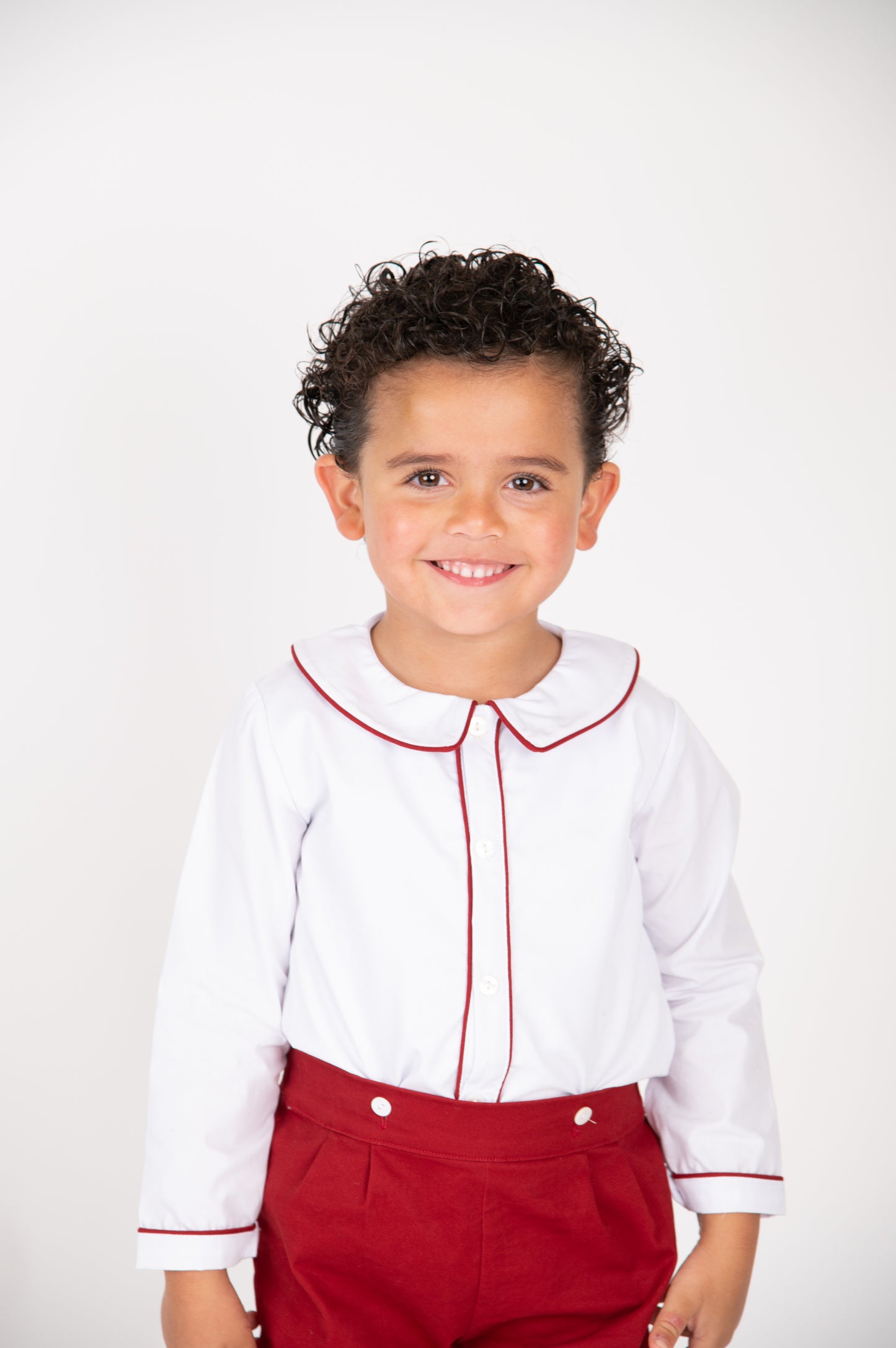 White Peter Pan Shirt