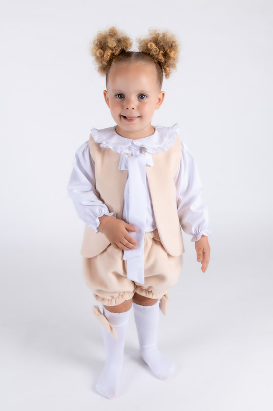 Plush Gilet & Shorty Set