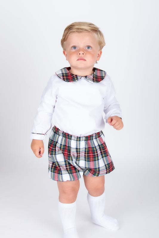 Tartan Boys Shorts set