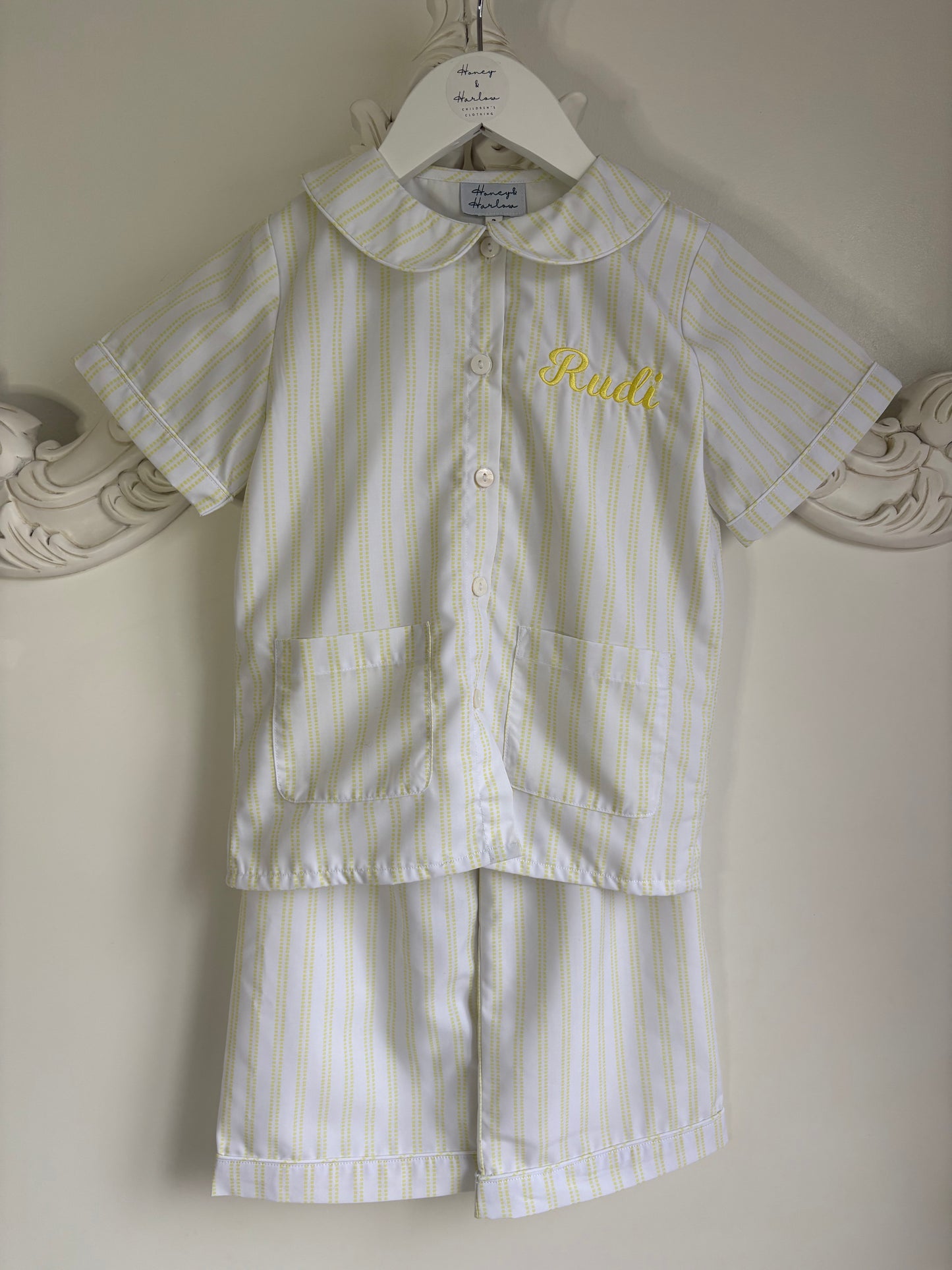 Boys Lemon stripe Pyjamas