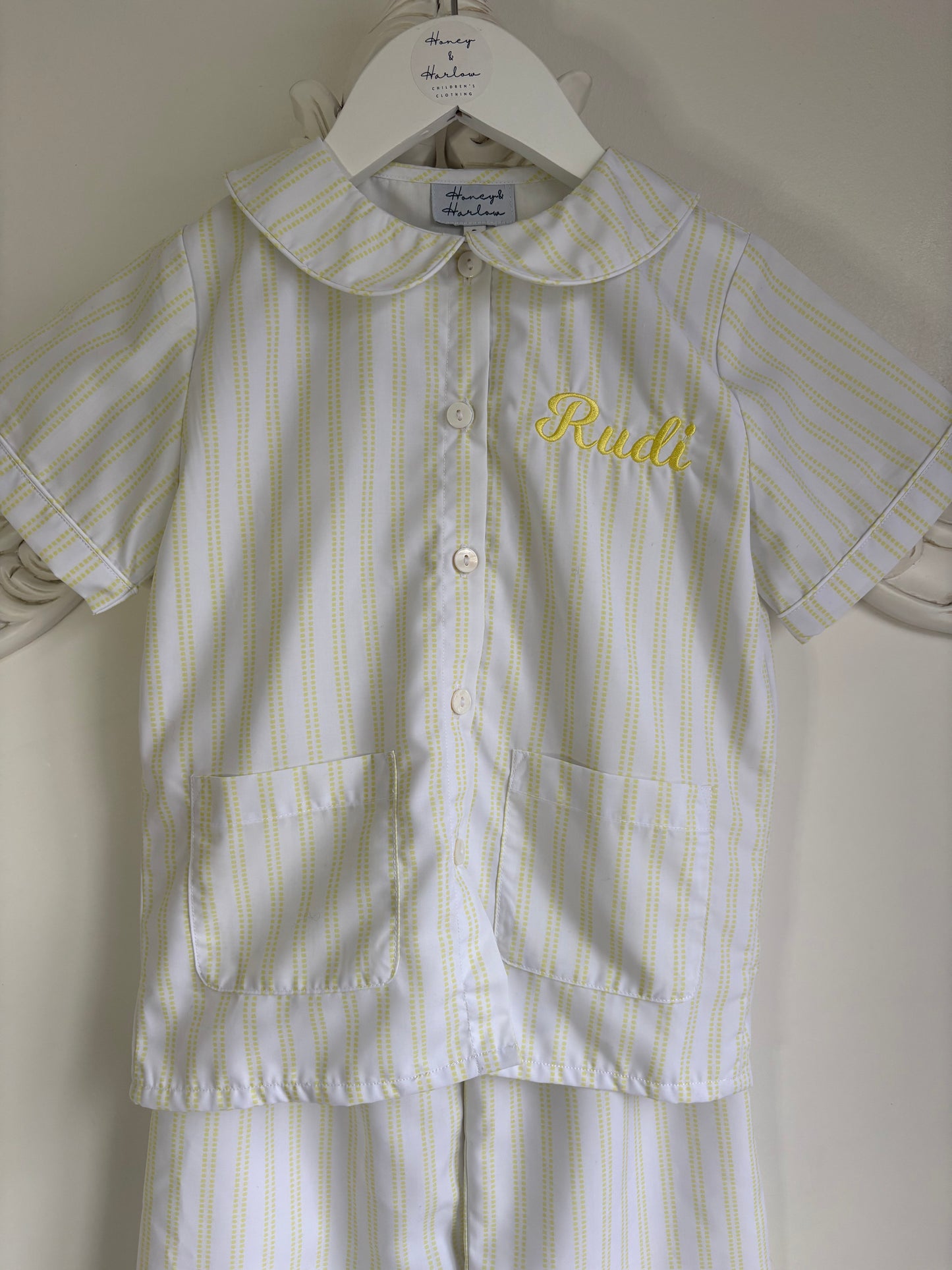 Boys Lemon stripe Pyjamas
