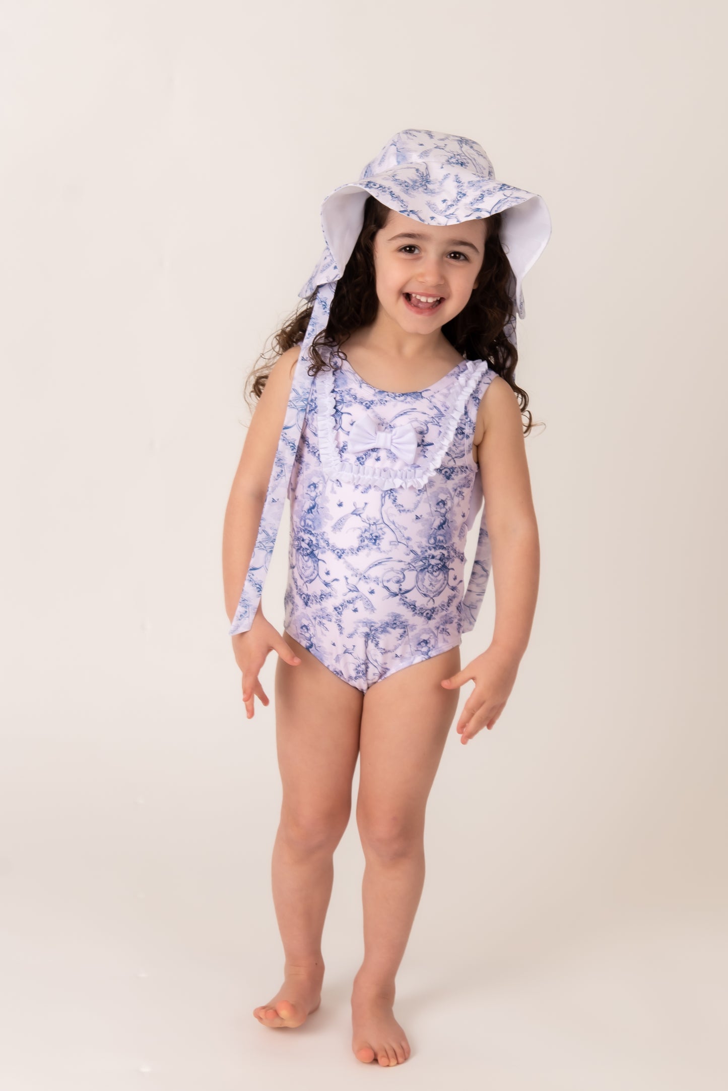 French Toile unisex swim hat