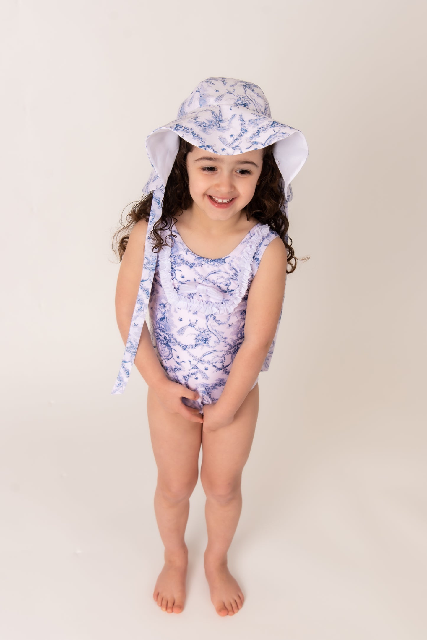 French Toile unisex swim hat