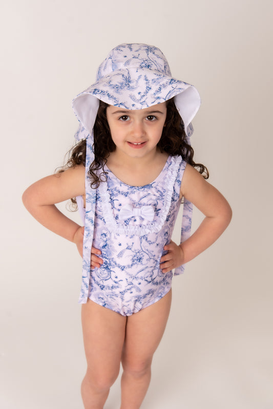 French Toile unisex swim hat
